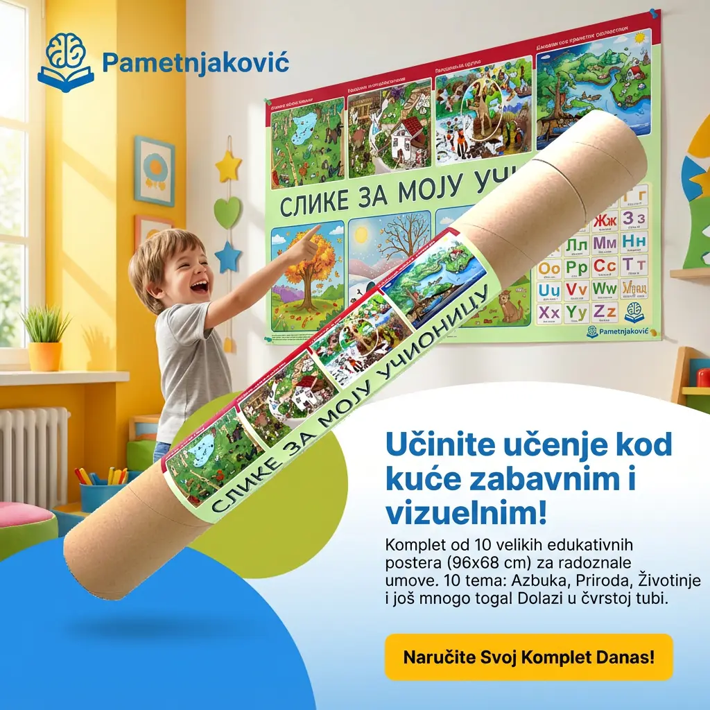 Komplet od 10 edukativnih zidnih postera